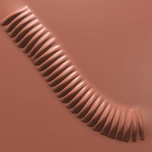 3D Pipe Ridge sculpting brush for creating ribbed surface textures in Blender models.