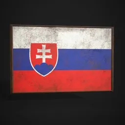 Slovakia Flag Picture Frame