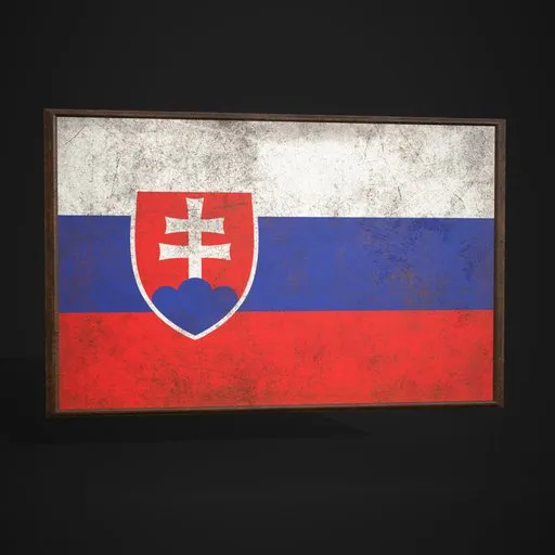 Slovakia Flag Picture Frame