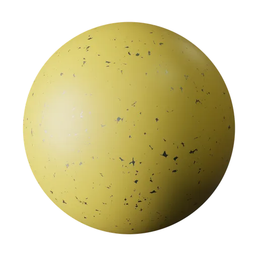 Chipped Yellow Paint