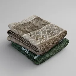 Folded Face Towels Stack