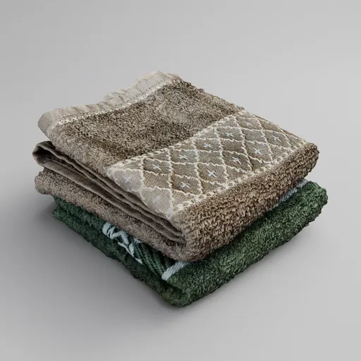 Folded Face Towels Stack