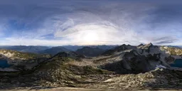 Mountain Landscape Cloudy Evening