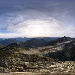 Mountain Landscape Cloudy Evening