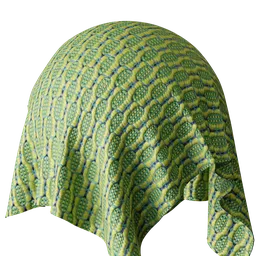 Geometric Green Jacquard