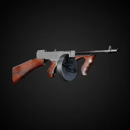 World at War Game-Ready Gun + 4k Textures | Blenderkit Series