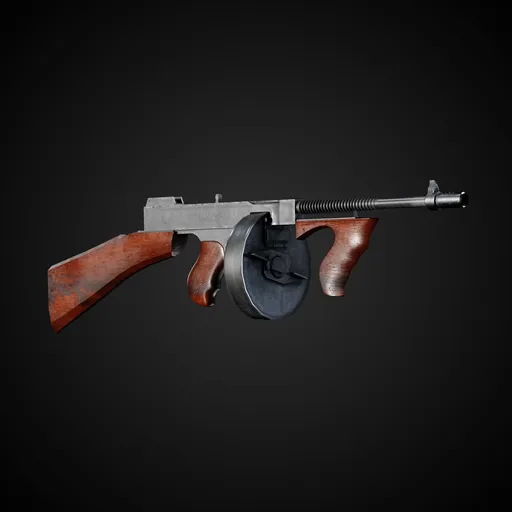 World at War Game-Ready Gun + 4k Textures | Blenderkit Series