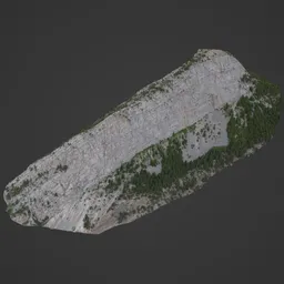 Large Slanted Cliff Photoscan