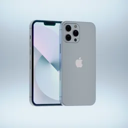 "High-quality and detailed 3D model of an Iphone 13 Pro rendered using Blender 3D software. This transportation design incorporates an inspiration by Mac Conner and a cyberpunk monocle with anamorphic lenses, varying dots, and a blurred background, making it a trending addition to any project."