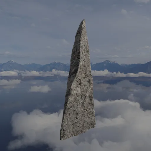 Sharp Rugged Rock