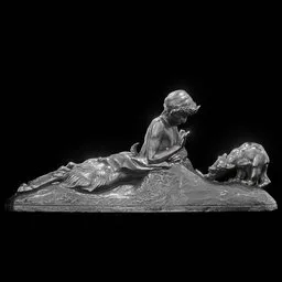 statue of Steel Pan et Oursons