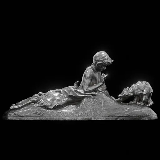 statue of Steel Pan et Oursons