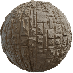 High-resolution PBR concrete brick wall texture for realistic 3D modeling in Blender and other applications.