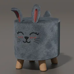 Children's ottoman rabbit