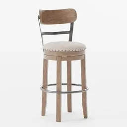 Benton Swivel Bar Stool