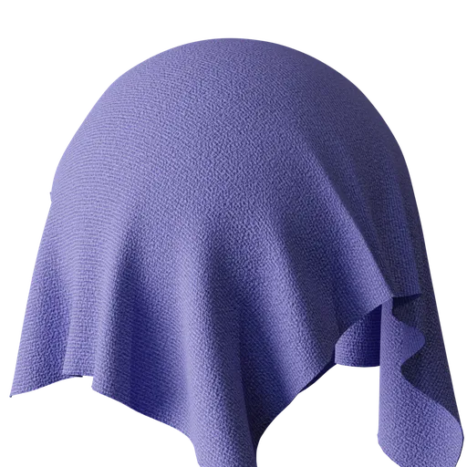 High-resolution PBR cotton cloth texture for 3D rendering in Blender, suitable for realistic fabric material simulation.