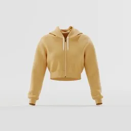 The Everyday Crop Zip Hoodie