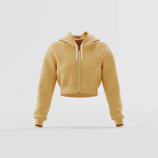The Everyday Crop Zip Hoodie