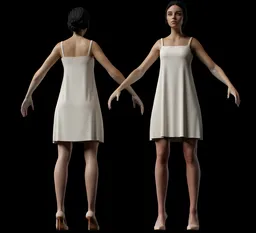 Minimalist Midi Slip Dress