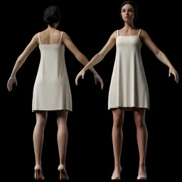 Minimalist Midi Slip Dress