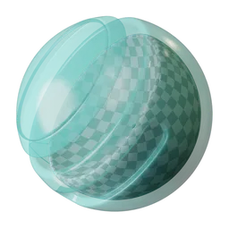 Turquoise Transparent Plastic