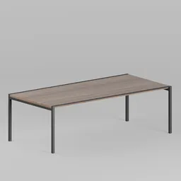 Simple wooden Dining Table - walnut