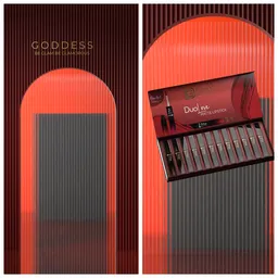 Two in one lipstick animation