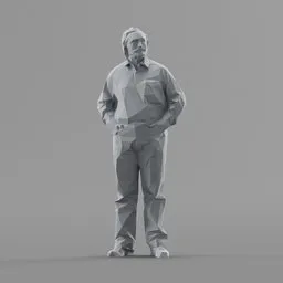 Lowpoly Male Standing