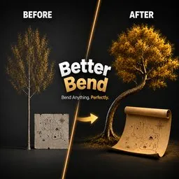 Better Bend - Geometry Nodes Bend Modifier with Intuitive Controls