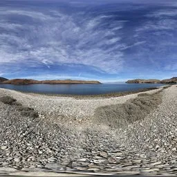 Mountain blue sky Lake