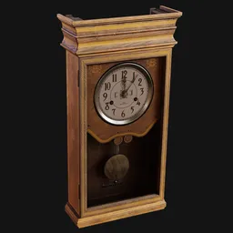 Early 1900s Pendulum Wall Clock Ornate