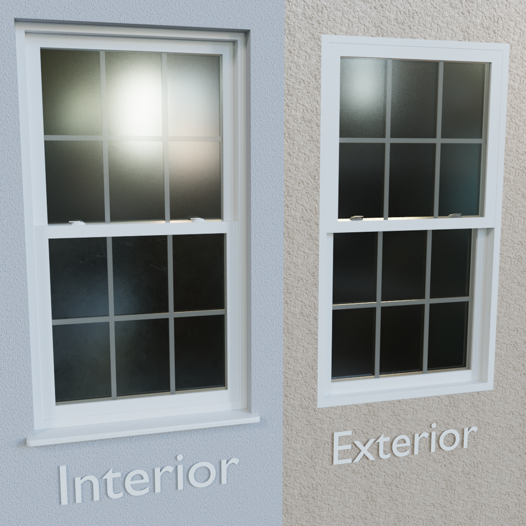 BlenderKit | Download the FREE Double Hung Window model