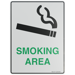 Sign – Smoking Area.