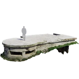 "Explore the historic Old Concrete Bunker, a PBR Scan model for Blender 3D. With its rounded roof, military-style design, and levitating stones, this 3D model captures the essence of World War II architecture. Scanned close to Pula in Croatia, this model is sure to add authenticity to your 3D scenes."