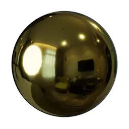 PBR scratched gold metal