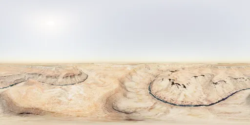 High-resolution 12K Grand Canyon panoramic HDR for realistic lighting in 3D scenes