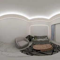 Modern Minimalist Living Room