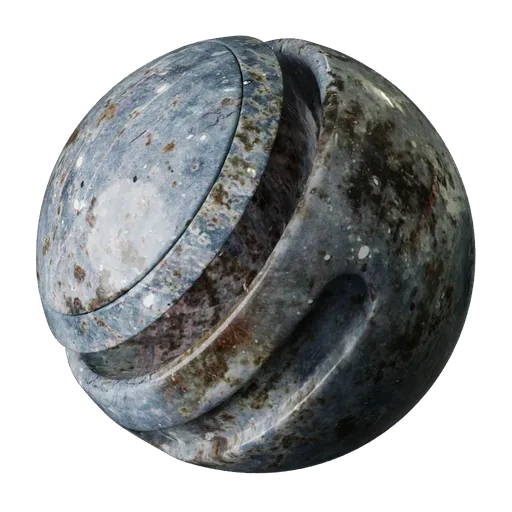 Scratched metal surface PBR texture for 3D modeling, high-resolution, seamless tiling, for Blender and 3D applications.