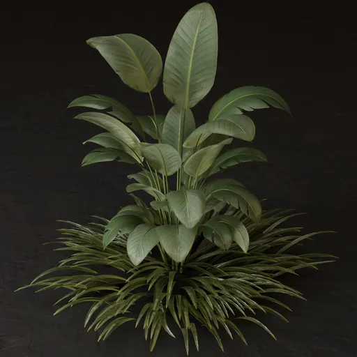 SJ-Architectural Outdoor Green Shrub