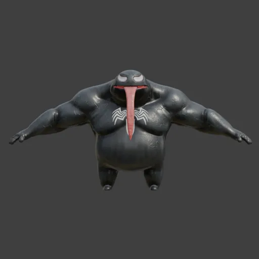 Venom-Inspired Monster Fully Rigged