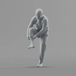 Lowpoly Male Standing