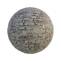 High-resolution PBR rock wall material for 3D rendering in Blender and other applications.