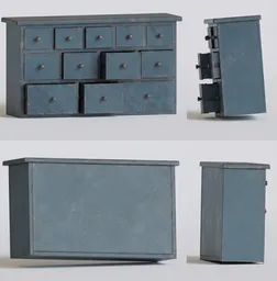 Antique Wooden Apothecary Stand