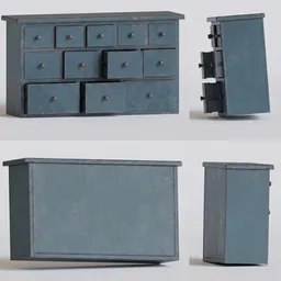 Antique Wooden Apothecary Stand