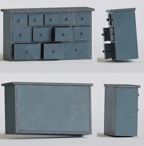 Antique Wooden Apothecary Stand