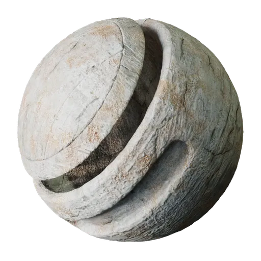 2K rough marked concrete texture for PBR rendering in Blender, with displacement and seamless tiling for realistic surfaces.