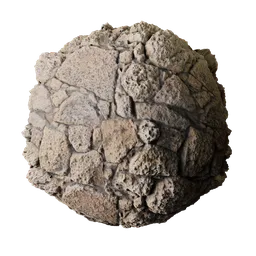 High-quality PBR wall stone texture for 3D rendering in Blender and other 3D applications.