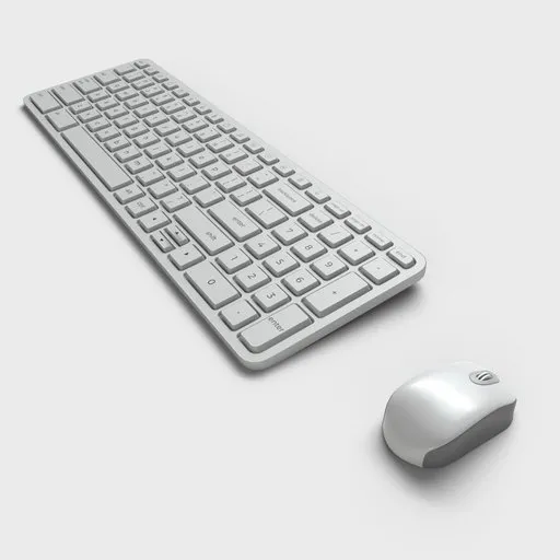 Keyboard and Mouse white