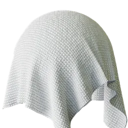 White Knitted Fabric
