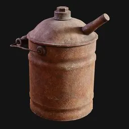 Corroded Old Oil Can